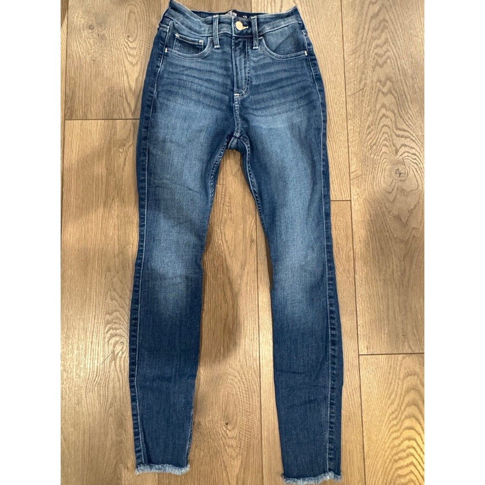 Women’s Hollister Jeans Curvy High Rise Super Skinny Soft Stretch Size 0S